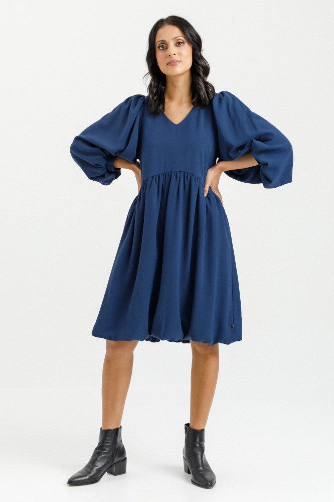 X Label Molly Dress Indigo Blue From BoxHill