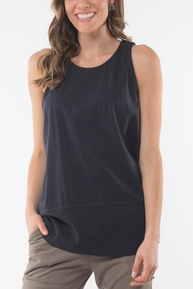 Elm Fundamental Rib Tank Navy From BoxHill