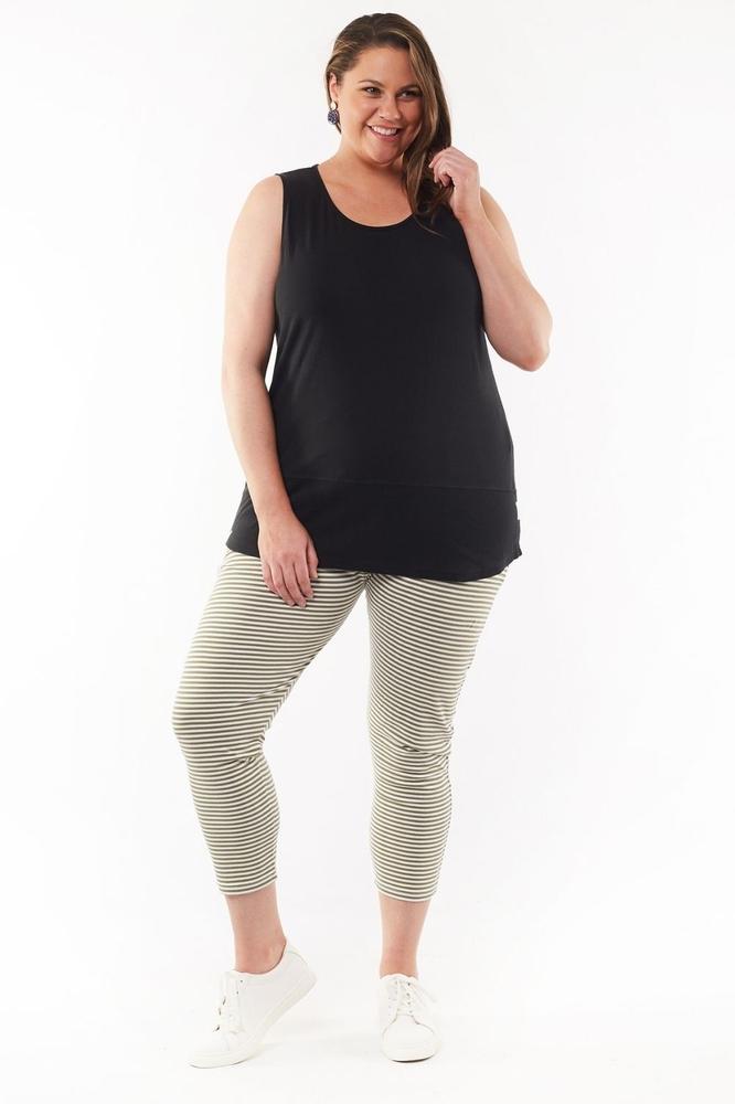 Elm Fundamental Rib Tank Washed Black From BoxHill