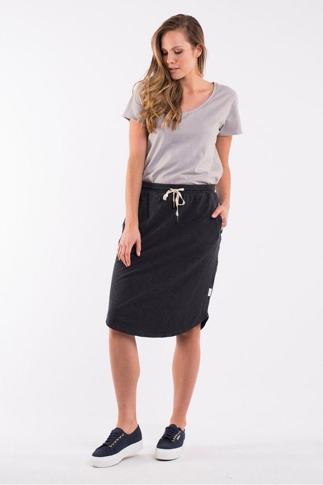 Elm Isla Skirt Washed Black From BoxHill