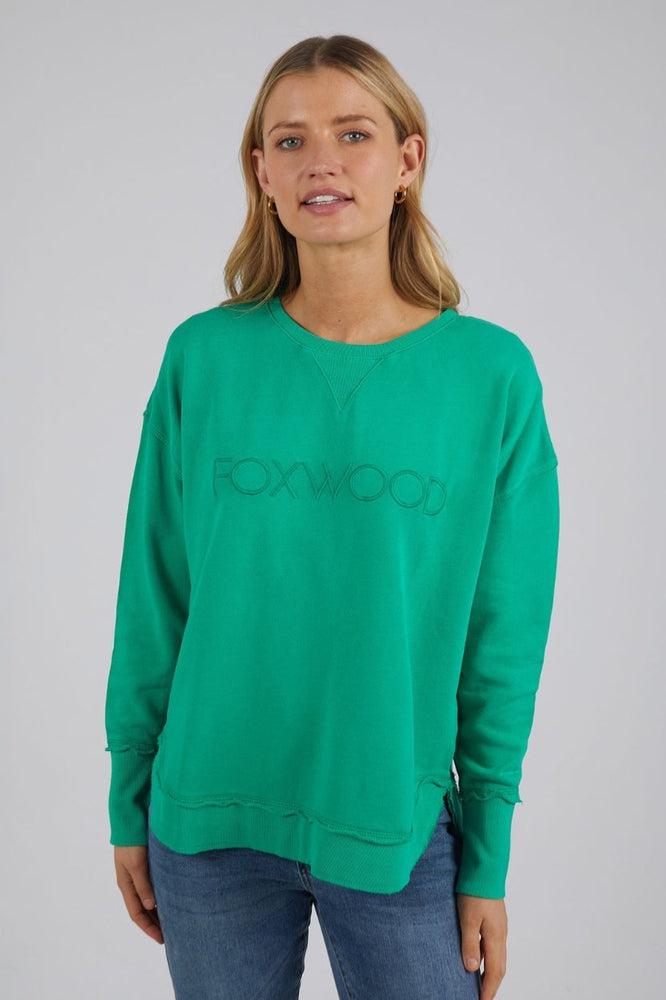 Foxwood Simplified Crew Bright Green From BoxHill