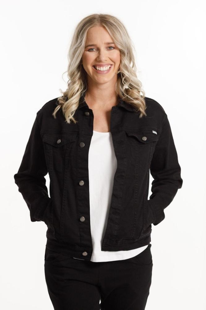 Home-Lee Denim Jacket Jet Black From BoxHill