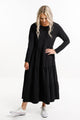 Home-Lee Long Sleeve Kendall Dress Black From BoxHill