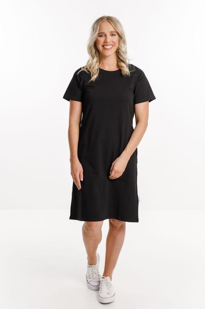 Home-Lee Taylor Tee Dress Black From BoxHill