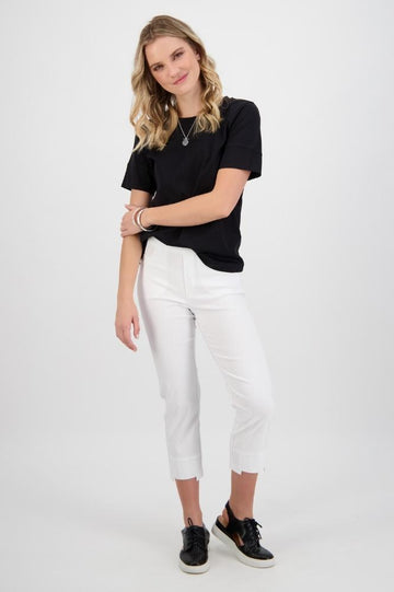 Macjays Roam Crop Pants in Faille White From BoxHill