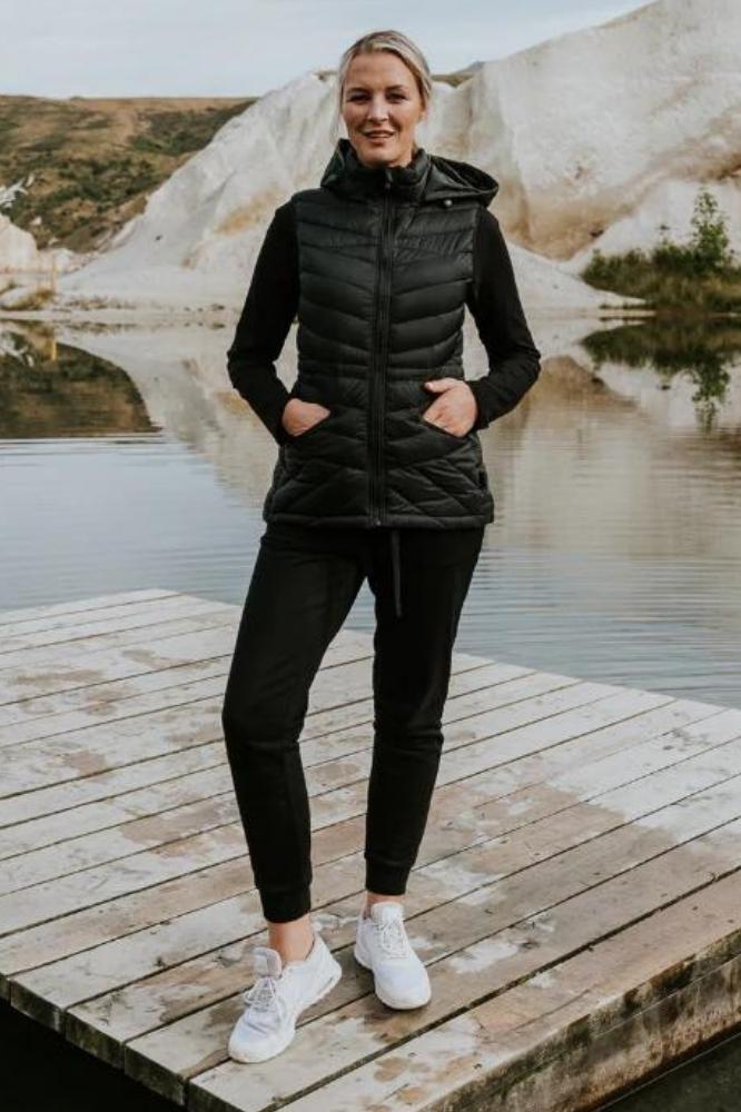 Moke Mary Claire Packable Vest Black From BoxHill