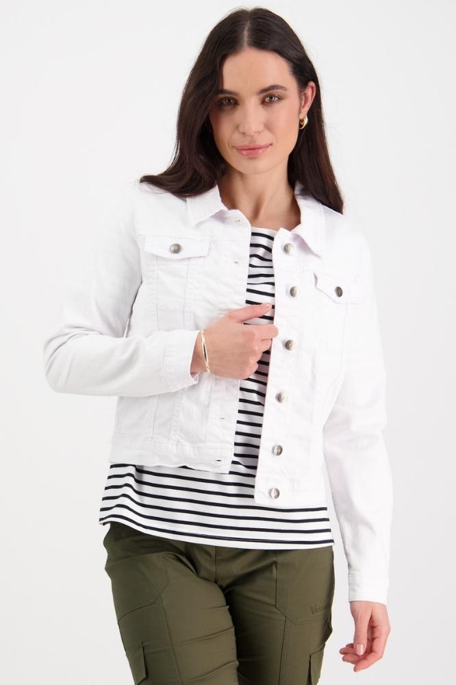 Vassalli Denim Jacket White From BoxHill